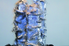 Elena Ducu opera ,Metropolis, 2009, tec polisterolo e vetro resina dipinta, 37x53x65 cm